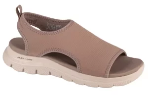 Skechers Flex Appeal 4.0 - Moon Lines 119478-TPE, Damskie, Beżowe, sandały, tkanina, rozmiar: 36