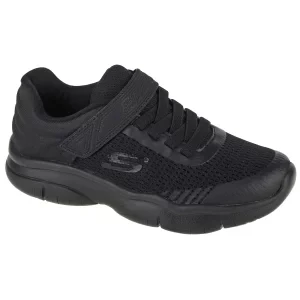 Skechers Flex Blast - Breezy Hype 302476L-BBK, Dla dziewczynki, Czarne, buty sneakers, tkanina, rozmiar: 27,5