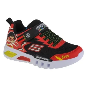 Skechers Flex-Flow-Hero Speed 406043L-RDBK, Dla chłopca, Czerwone, buty sneakers, tkanina, rozmiar: 32