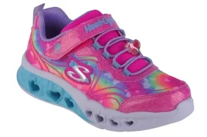 Skechers Flutter Heart Lights-Groovy Swirl 303253L-HPLV, Dla dziewczynki, Różowe, buty sneakers, tkanina, rozmiar: 33