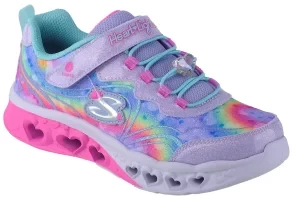 Skechers Flutter Heart Lights - Groovy Swirl 303253L-LVAQ, Dla dziewczynki, Różowe, buty sneakers, tkanina, rozmiar: 35