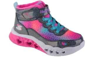 Skechers Flutter Heart Lights - Simple Amor 302677L-NVMT, Dla dziewczynki, Granatowe, buty zimowe, tkanina, rozmiar: 30