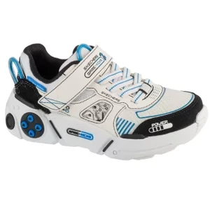 Skechers Gametronix 2.0 402270L-WBKB, Dla chłopca, Białe, buty sneakers, tkanina, rozmiar: 27