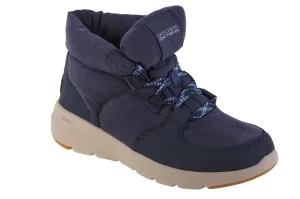 Skechers Glacial Ultra - Trend Up 144194-NVY, Damskie, Granatowe, buty zimowe, skóra syntetyczna, rozmiar: 36