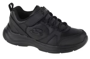 Skechers Glimmer Kicks - School Struts 81445L-BBK, Dla dziewczynki, Czarne, buty sneakers, skóra syntetyczna, rozmiar: 28