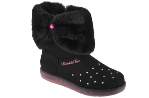 Skechers Glitzy Glam - Cozy Cuddlers 314851L-BLK, Dla dziewczynki, Czarne, buty zimowe, tkanina, rozmiar: 31