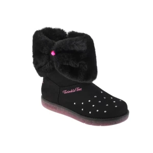 Skechers Glitzy Glam - Cozy Cuddlers 314851L-BLK, Dla dziewczynki, Czarne, buty zimowe, tkanina, rozmiar: 32