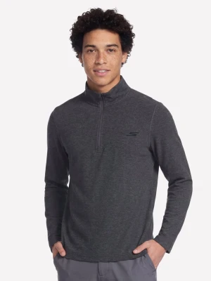Skechers GO DRI All Day 1/4 Zip - Czarny/Grafitowy