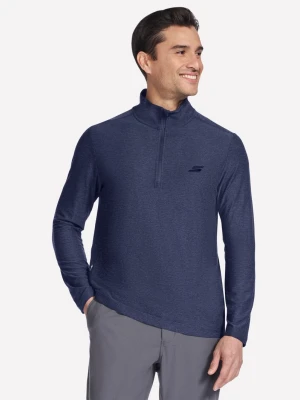 Skechers GO DRI All Day 1/4 Zip - Granatowy