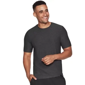 Skechers Go Dri All Day Tee TS107-BKCC, Męskie, Szare, t-shirty, poliester, rozmiar: L