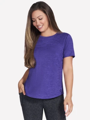 Skechers GO DRI Swift koszulka - Granatowy/Fioletowy