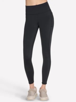 Skechers GO FLEX Full-Length High-Waisted Fleece legginsy - Czarny