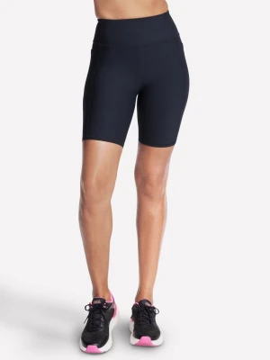 Skechers GO FLEX RIB High Waisted 8 Inch Bike krótkie - Czarny