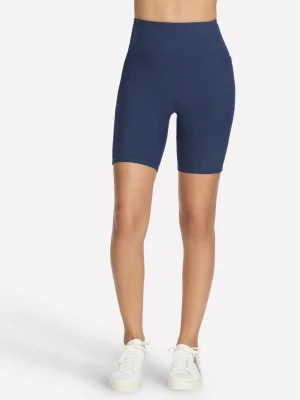 Skechers GO FLEX RIB High Waisted 8 Inch Bike krótkie - Granatowy
