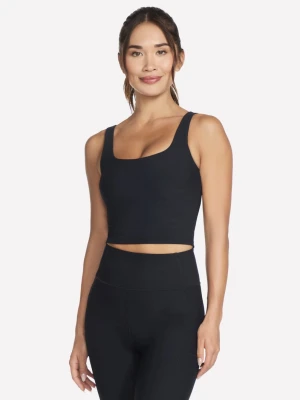 Skechers GO FLEX RIB Longline Bra - Czarny