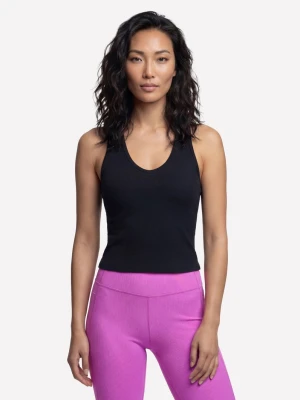 Skechers GO FLEX RIB V-Neck Tank - Czarny