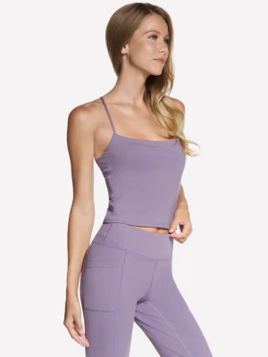 Skechers GO FLEX SLIM Strappy Tank - Bialy/Niebieski