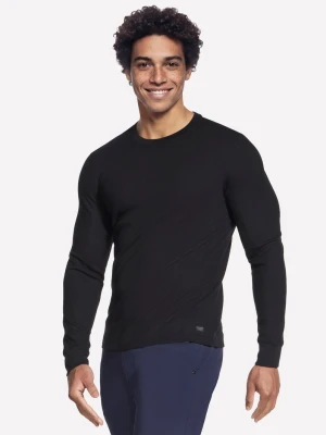 Skechers GO KNIT Waffle Ease Crew - Czarny