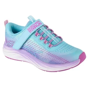 Skechers Go-Run Accelerate - Glitter S 303898L-AQPR, Dla dziewczynki, Błękitne, buty sneakers, tkanina, rozmiar: 31