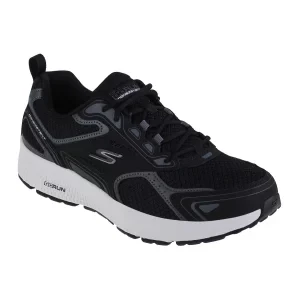 Skechers Go Run Consistent 220034-BKW, Męskie, Czarne, buty sneakers, tkanina, rozmiar: 42