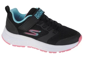 Skechers Go Run Consistent - Vibrant Dash 302409L-BLK, Dla dziewczynki, Czarne, buty sneakers, tkanina, rozmiar: 28