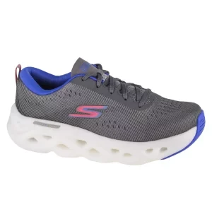 Skechers Go Run Swirl Tech 128791-GRY, Damskie, Szare, buty do biegania, tkanina, rozmiar: 35,5