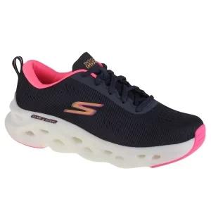 Skechers Go Run Swirl Tech 128791-NVY, Damskie, Granatowe, buty do biegania, tkanina, rozmiar: 41