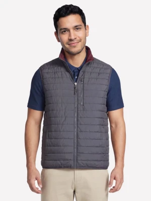 Skechers GO SHIELD Cozy Fit Altitude Reversible Vest - Czarny/Grafitowy