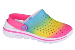 Skechers Go Walk 5-Play By Play 308008L-MLT, Dla dziewczynki, Wielokolorowe, klapki, syntetyk, rozmiar: 30