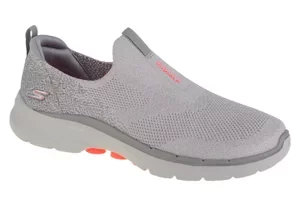 Skechers Go Walk 6 124502-GYCL, Damskie, Szare, buty sneakers, tkanina, rozmiar: 40