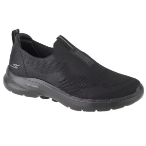 Skechers Go Walk 6 216202-BBK, Męskie, Czarne, buty sneakers, tkanina, rozmiar: 44, 5