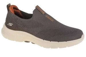 Skechers Go Walk 6 216202-TPE, Męskie, Brązowe, buty sneakers, tkanina, rozmiar: 42