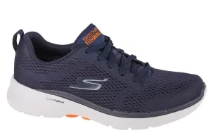 Skechers Go Walk 6 Avalo 216209-NVY, Męskie, Granatowe, buty sneakers, tkanina, rozmiar: 41