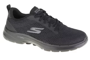 Skechers Go Walk 6 - Bold Vision 124512-BBK, Damskie, Czarne, buty sneakers, tkanina, rozmiar: 36