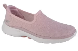 Skechers Go Walk 6 - Clear Virtue 124505-MVE, Damskie, Różowe, buty sneakers, tkanina, rozmiar: 36