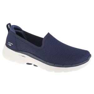 Skechers Go Walk 6 - Clear Virtue 124505-NVY, Damskie, Granatowe, buty sneakers, tkanina, rozmiar: 40