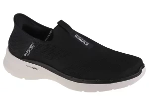 Skechers Go Walk 6 Easy On Slip-ins 216278-BLK, Męskie, Czarne, buty sneakers, tkanina, rozmiar: 41