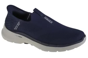 Skechers Go Walk 6 Easy On Slip-ins 216278-NVY, Męskie, Granatowe, buty sneakers, tkanina, rozmiar: 43,5