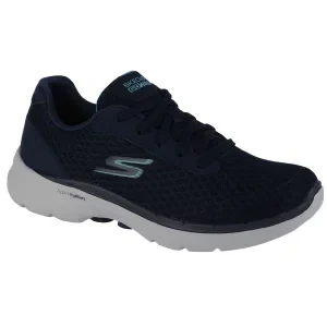 Skechers Go Walk 6 - Iconic Vision 124514-NVTQ, Damskie, Granatowe, buty sneakers, tkanina, rozmiar: 40,5