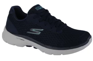 Skechers Go Walk 6 - Iconic Vision 124514-NVTQ, Damskie, Granatowe, buty sneakers, tkanina, rozmiar: 37,5