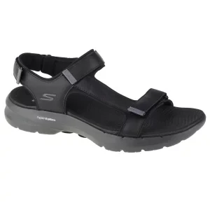 Skechers Go Walk 6 Sandal 229126-BKGY, Męskie, Czarne, sandały, syntetyk, rozmiar: 44