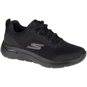 Skechers Go Walk Arch Fit 216116-BBK, Męskie, Czarne, buty sneakers, przewiewna siateczka, rozmiar: 41
