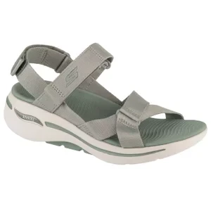 Skechers Go Walk Arch Fit Sandal - Attract 140808-SAGE, Damskie, Szare, sandały, tkanina, rozmiar: 36