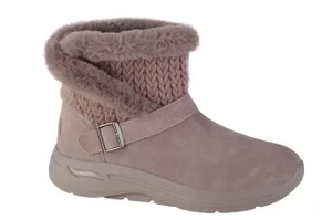 Skechers Go Walk Arch Fit - True Embrace 144422-DKTP, Damskie, Różowe, buty zimowe, skóra zamszowa, rozmiar: 36