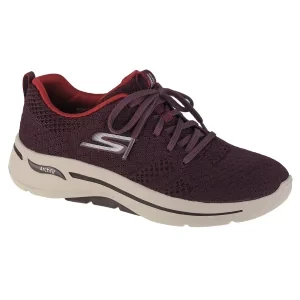 Skechers Go Walk Arch Fit Unify 124403-BURG, Damskie, Bordowe, buty sneakers, tkanina, rozmiar: 41