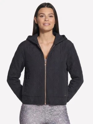 Skechers GO WALK Cozy Fit Diamond Kurtka - Czarny