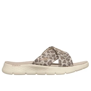 Skechers GO WALK Flex SandaÅ‚y -Kat - Bialy/Leopard