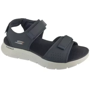 Skechers Go Walk Flex Sandal - Antigua Beach 229205-NVOR, Męskie, Granatowe, sandały, tkanina, rozmiar: 42