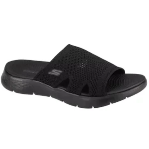Skechers Go Walk Flex Sandal - Elation 141425-BBK, Damskie, Czarne, klapki, tkanina, rozmiar: 36