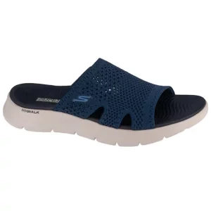 Skechers Go Walk Flex Sandal - Elation 141425-NVY, Damskie, Granatowe, klapki, tkanina, rozmiar: 36